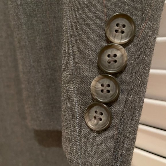 Phillipe Gabriel Designer Collection Charcoal with Pinstripes 42L - Picture 2 of 10